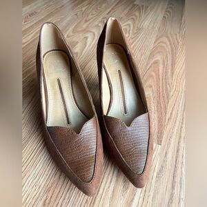 Classic Brown Suede Kitten Pumps